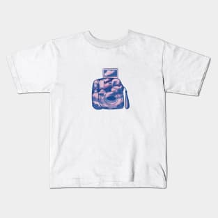 Purple Polaroid Kids T-Shirt